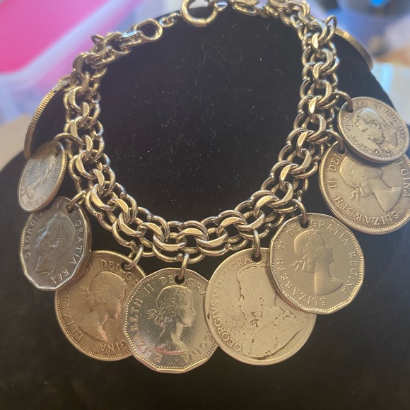 Sterling charm bracelet . 69 grams - Picture 8 of 12